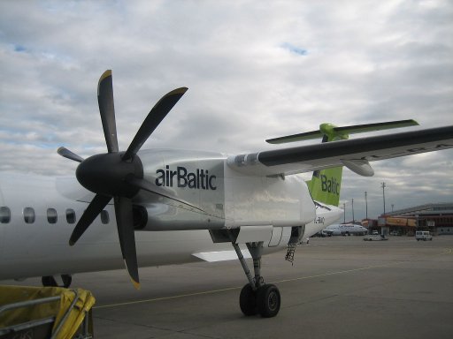 airBaltic Bombardier 8 Q 400 in Berlin Tegel Germany