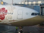 Air China Airbus A330–200 am Gate in Frankfurt, Deutschland