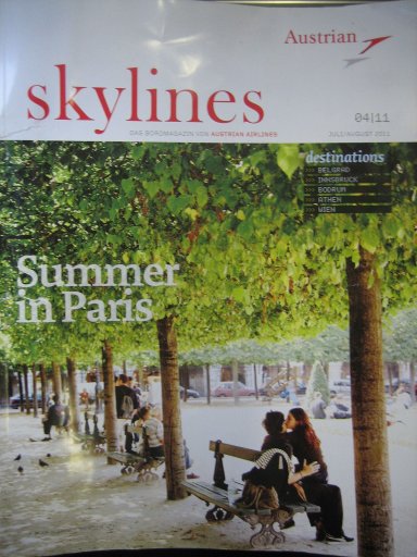 Austrian Airlines, skylines Bordmagazin