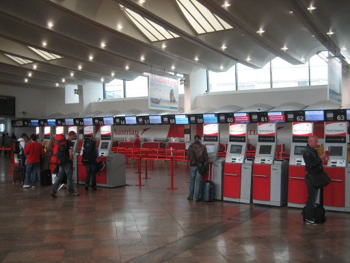 Austrian Airlines, Flughafen Wien, Gepäckaufgabe Rückflug