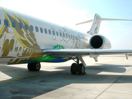 Bangkok Airways, Boeing 717 an einer Außenposition in Bangkok