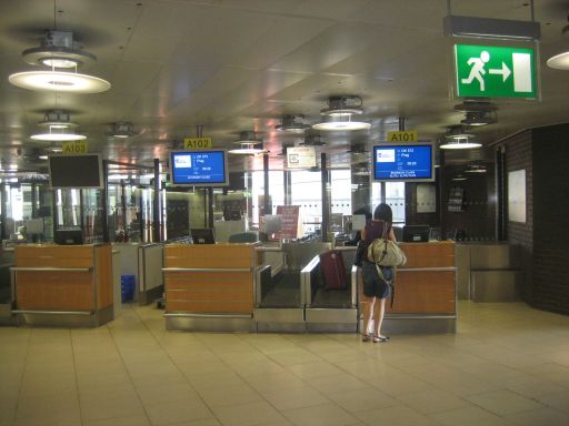 CSA Czech Airlines Check In / Kofferaufgabe in Hannover, Deutschland