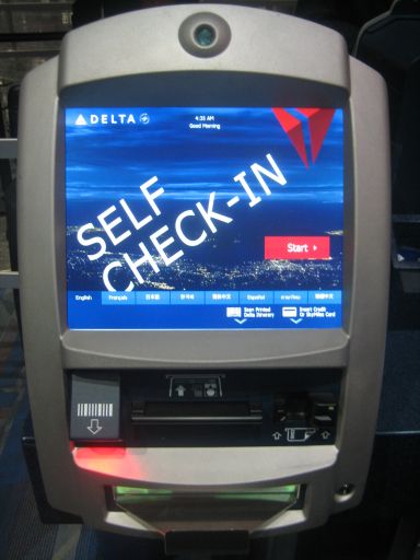 Delta Air Lines, Check In Automat Las Vegas