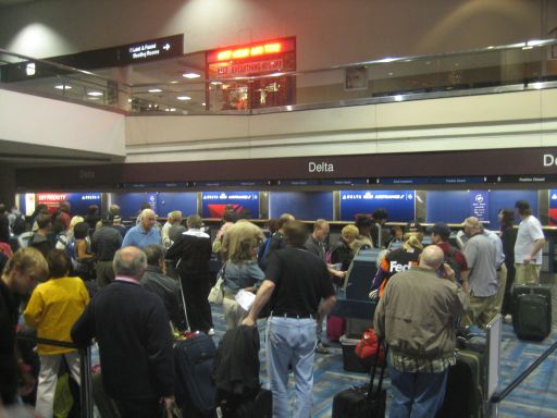 Delta Air Lines, Check In Las Vegas und Baggage Drop