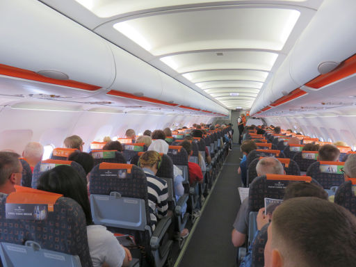 easyJet, Airbus Kabine