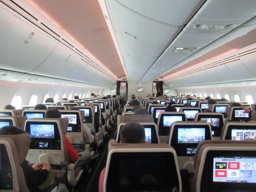 Etihad Airways, Boeing 787-9 Economy Klasse, Kabine
