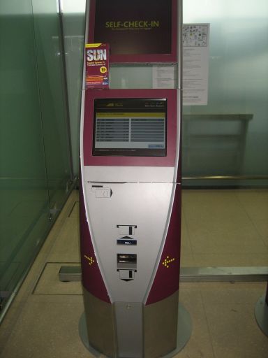 germanwings Check In Säule in Köln, Deutschland