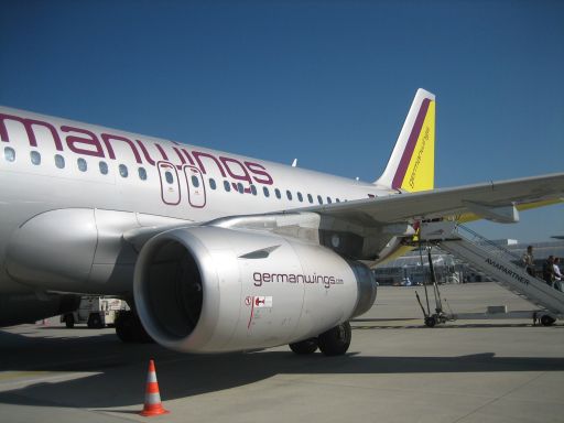 germanwings Airbus A 319–132 auf einer Außenposition in München