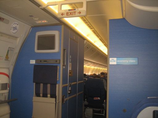 KLM Boeing 777–200 ER, Economy Class Kabine