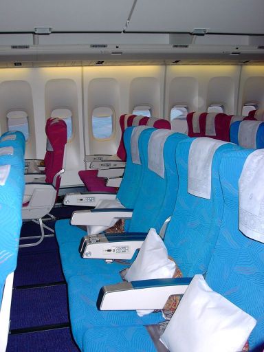 Korean Air Boeing 747 Economy Klasse