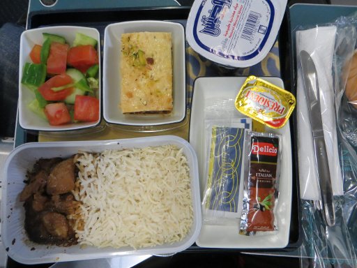 Kuwait Airways, Mittagessen Economy