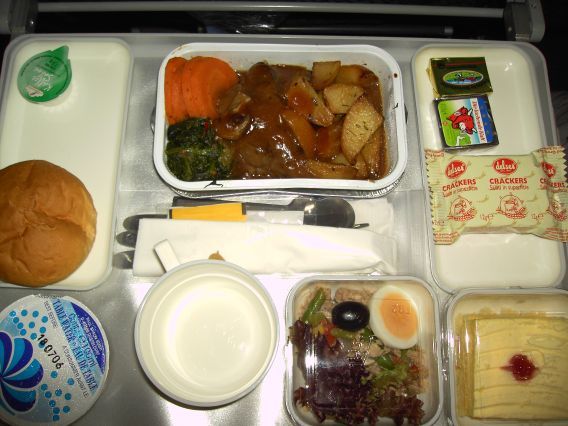 Malaysia Airlines, Abendessen Economy