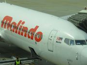 Malindo air, Malindo Boeing 737–900ER am Flugsteig dem Flughafen Bangkok DMK