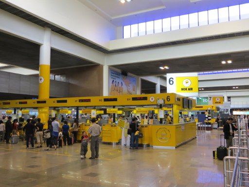 Nok Air, Check In Bangkok am Flughafen Don Mueang, DMK