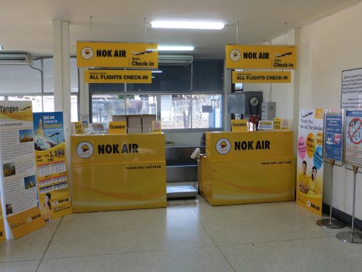 Nok mini Airlines, Check In Nok Air am Flughafen Mae Sot, MAQ