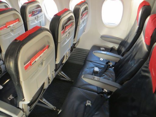 Norwegian Air Shuttle, Standard Sitzplatzreihen