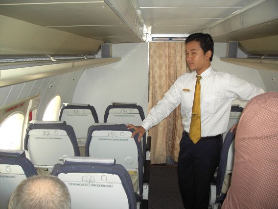 President Airlines Antonov 24 Economy Kabine