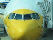 Scoot™ Airlines, Boeing 777–200 am Gate F31 in Singapore