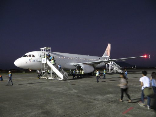 SEAIR, South East Asia Airlines, Airbus A320–200 auf einer Außenposition in Clark, Philippinen