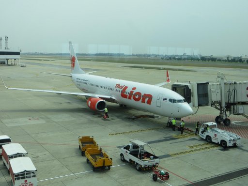 Thai Lion Air, Boeing 737–900 ER auf dem Flughafen Don Mueang, DMK, Bangkok, Thailand