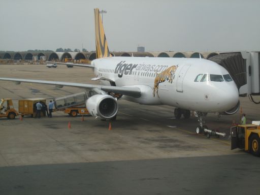 Tiger Airways Airbus A320 in Ho Chi Minh am Gate, Vietnam