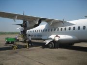 Yangon Airways ATR 72–210 auf einer Außenposition in Yangon Myanmar