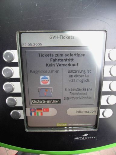 GVH Ticket Automat