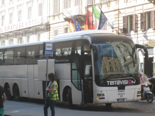 Terravision, Rom, Italien, Bus am Hauptbahnhof