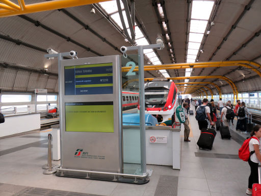 Trenitalia, Leonardo Express, Rom Termini - Flughafen Fiumicino, Bahnhof Flughafen Fiumicino