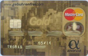 Advanzia Bank www.gebuhrenfrei.com MasterCard® Gold Kreditkarte, 2011 mit EMV Chip