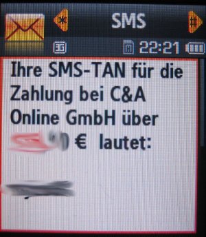 airberlin Visa Classic Karte, SMS TAN