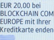 blockchain.com, Kryptow&auml;hrungen, SMS von Advanzia Bank www.gebuhrenfrei.com MasterCard® Gold Kreditkarte auf einem Samsung GT&ndash;C3590