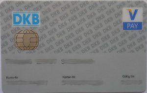 DKB Deutsche Kreditbank AG, DKB–Cash, girocard Vorderseite