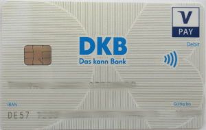 DKB Deutsche Kreditbank AG, DKB–Cash, Debit, girocard, vpay, Debit 2020 Vorderseite