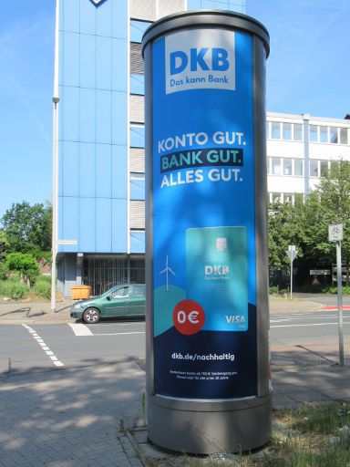 DKB Werbung Litfaßsäule in Hannover im Juni 2023