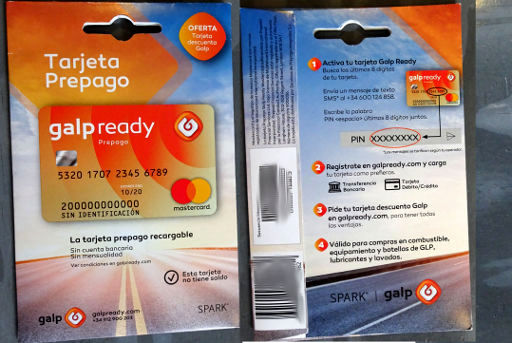 galp ready prepaid MasterCard®, Starterpaket