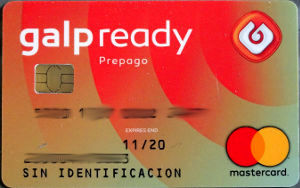 galp ready prepaid MasterCard® Kreditkarte ohne Hochprägung