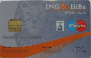 ING–DiBa girocard / Maestro® mit Geldkarte 2014