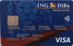 ING–DiBa VISA Karte mit payWave Chip