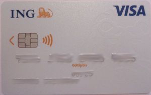 ING VISA Card Debitkarte 2020 mit payWave Chip