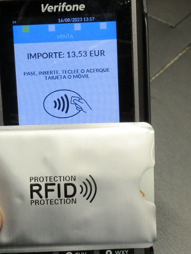 ING VISA Card Debitkarte mit RFID Protection Alu Hülle, Zahlung am Lesegerät nicht möglich