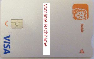 ING VISA Card Debitkarte 2025 mit payWave Chip