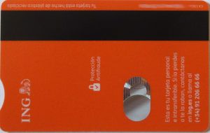 ING Direct Spanien, Debitkarte 2026, R&uuml;ckseite