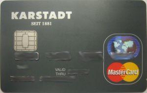 Valovis Karstadt MasterCard® Vorderansicht