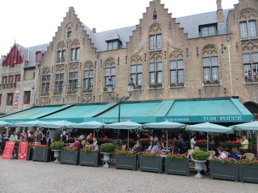 Brügge, Belgien, Brasserie Tom Pouce am Burg