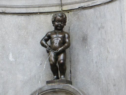 Brüssel, Belgien, SANDEMANNs NEW Europe Brussels tour, Mannekin Pis