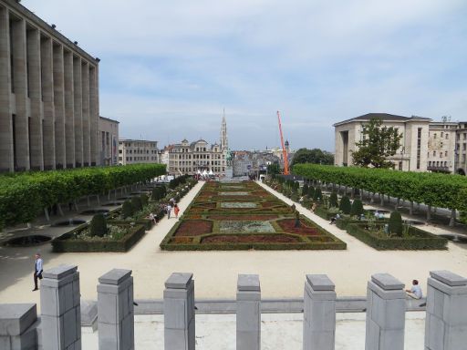 Brüssel, Belgien, SANDEMANNs NEW Europe Brussels tour, Mont des Arts Kunstberg