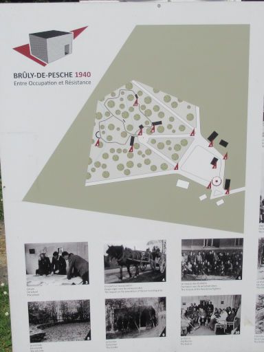 Hitler&rsquo;s Bunker 1940, Br&ucirc;ly-de-Pesche, Belgien, Plan mit Rundgang