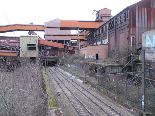 Cockerill Sambre, Groupe Arcelor, Site D’Ougrée, Ougrée, Belgien, Eisenbahnstrecke