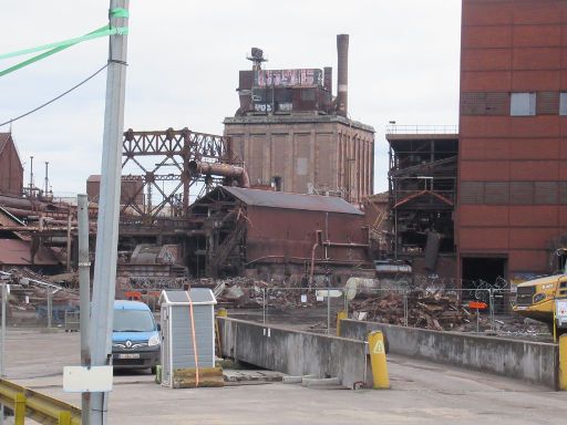 Cockerill Sambre, Groupe Arcelor, Site D’Ougrée, Ougrée, Belgien, teilweise abgerissenen Gebäude und Anlagen